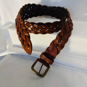 Full Grain Cowhide-Made in Argentina-Size 34 #8 1024 6-Unisex-Tan/Camel Braided